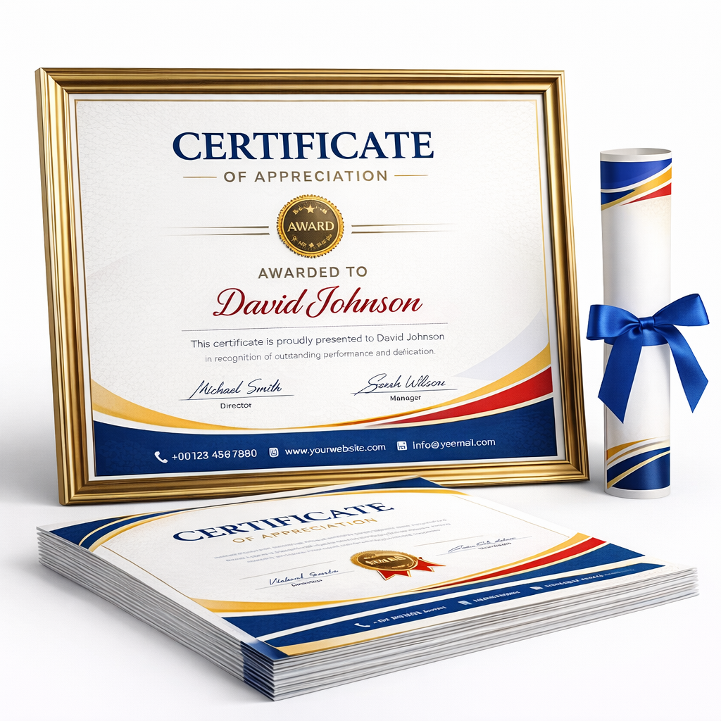Certificate sample design
