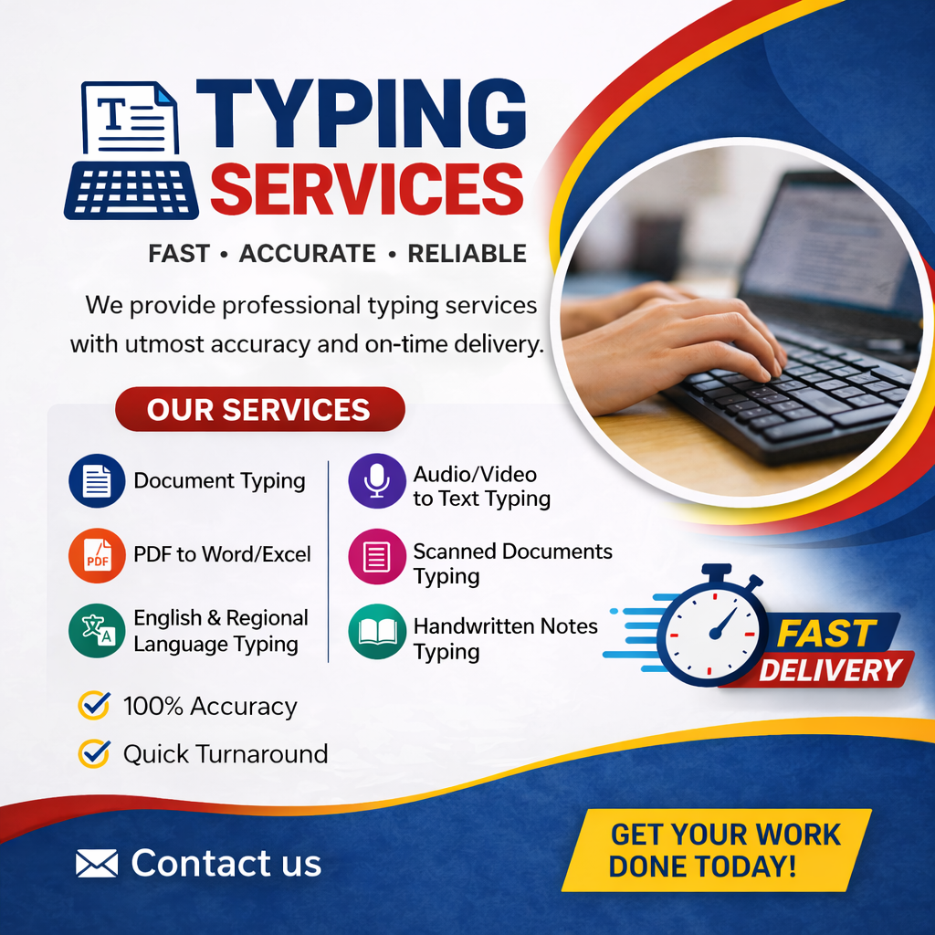 Typing sample design